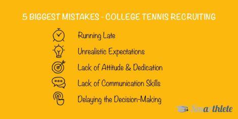 5 Biggest Mistakes in the College Recruiting Process